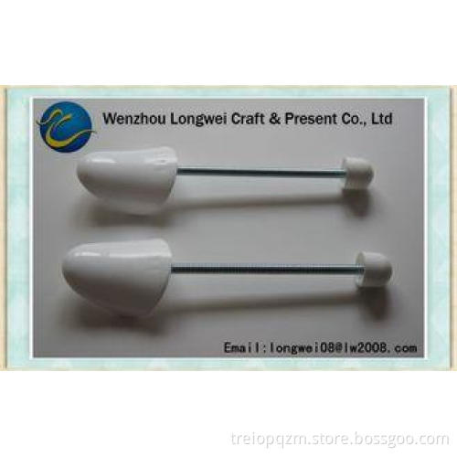 White Adjustable High Heel Plastic Shoe Stretcher And Shoe